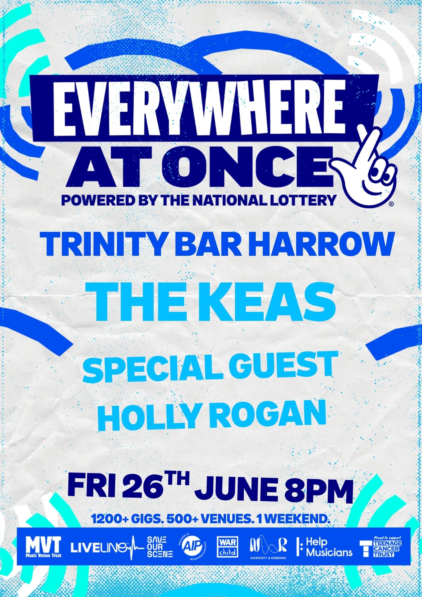 Everywhere At Once - The UKs biggest Festival - The Keas + Holly Rogan